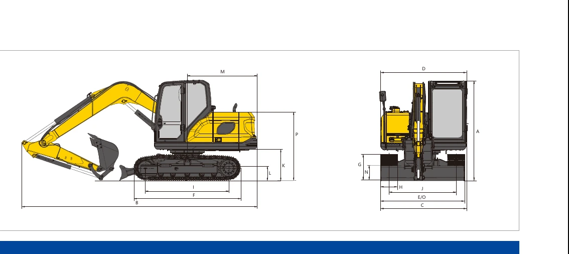 XE75GA dimension diagram